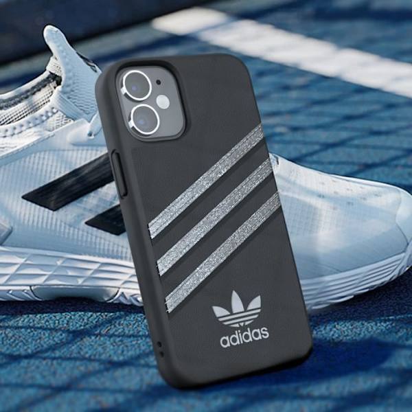 Fodral till iPhone 12 Mini Raised Edges 3 Stripes Adidas Black