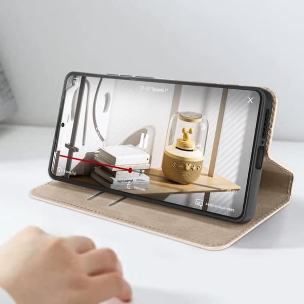 Etui til Xiaomi Redmi Note 13 4G-kortholder Support Video Gold Gul