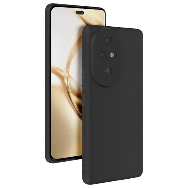 Coque för Honor 200 Pro Silikon Mjukt Tunt Skydd Mayaxess Svart Svart