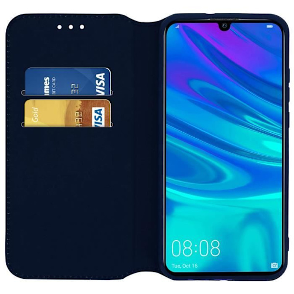 Hölster - AVIZAR - Huawei P Smart 2019 / Honor 10 Lite - Ekoklär - Stöd - Kortficka Blå