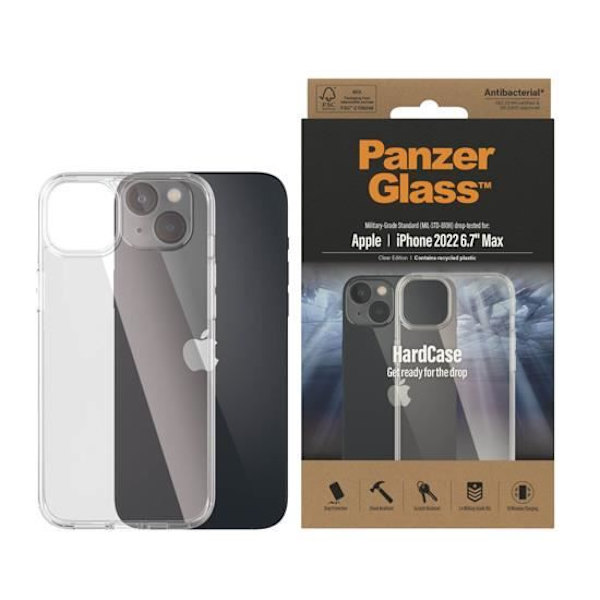 Coque - PanzerGlass - HardCase - iPhone 14 Plus - Transparent - Högt skydd mot fall Transparent