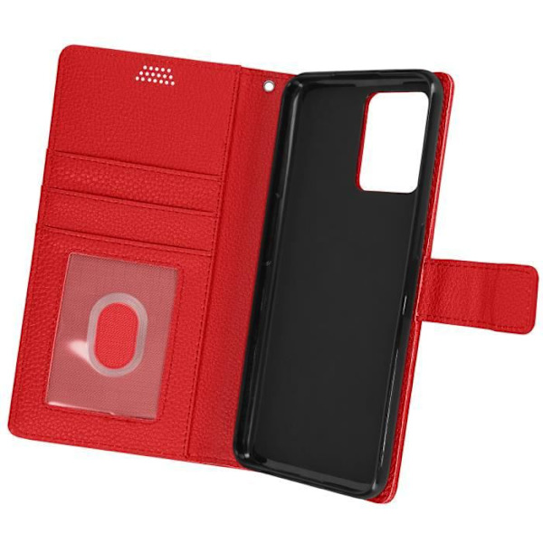 Cover - AVIZAR - Realme 9 Pro Plus - Rød - Video Stand Wallet Röd