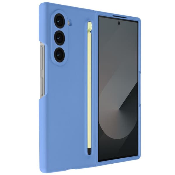 Coque - Samsung - Galaxy Z Fold 6 - Blød Berøring - Touch Stylus - Robust Beskyttelse Blå