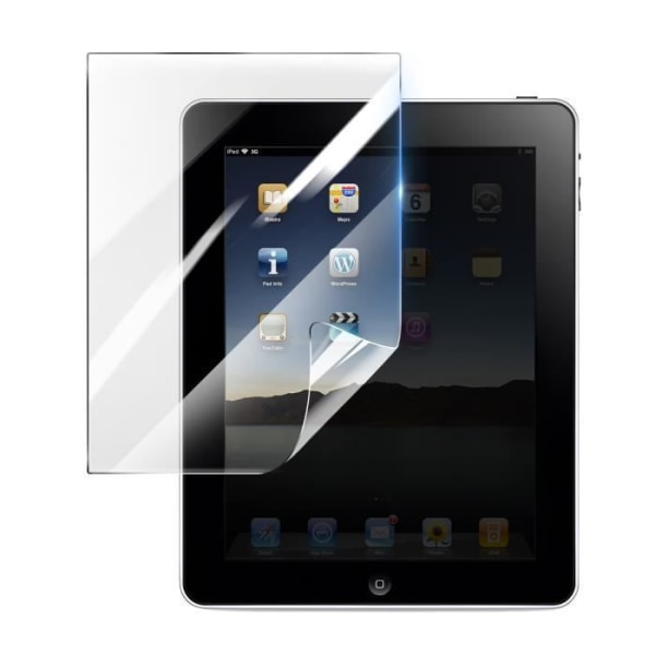 Näytönsuoja - 3MK - iPad 1 - Iskunkestävä Hydrogeeli - Läpinäkyvä - Naarmuuntumaton Transparent