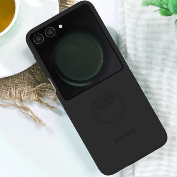 Samsung Galaxy Z Flip 5 Ring Fodral Mörkgrå