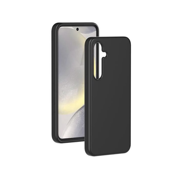 Coque - BIGBEN - Samsung Galaxy S24 FE - Blød Silikone - Stødbeskyttelse - Soft Touch Sort Svart
