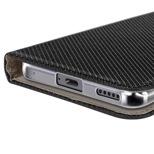 Etui til Honor Magic 7 Lite - Honor - Magnetisk Klap - Kunstlæder - Kortopbevaring - Sort Svart