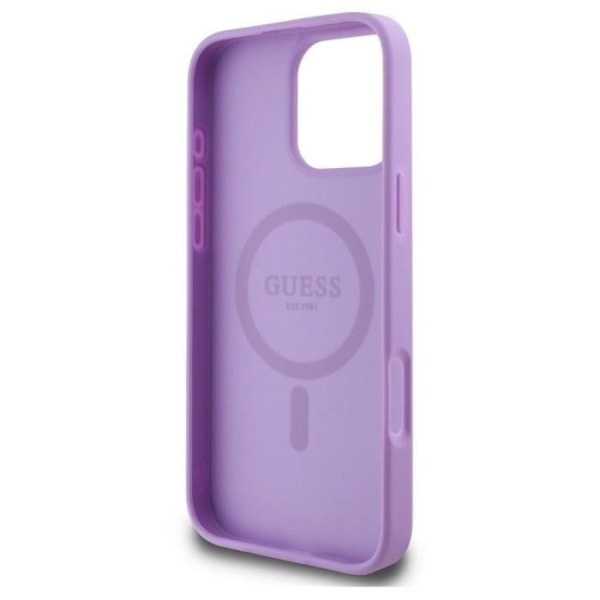 Guess Saffiano Peony Classic -logokotelo MagSafella iPhone 16 Pro Max 6,9" Purppuralle - GUHMP16XPSAPSMEU Lila