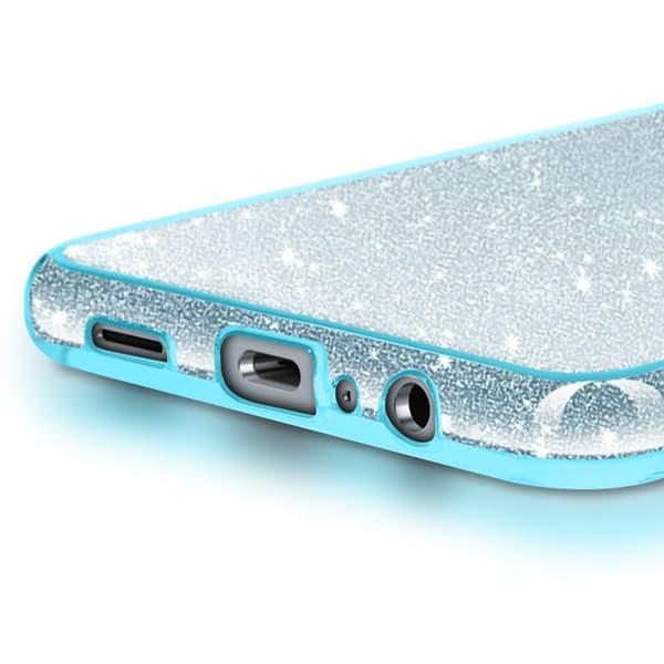 Glitterfutteral för Samsung Galaxy A06 Stötskyddande Glittrande Blå Blå