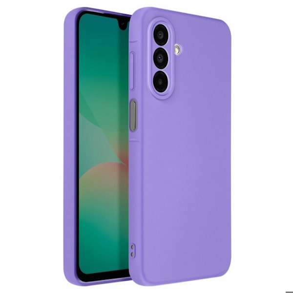 Samsung Galaxy A26: Puolijäykkä Soft-touch Antijälki Violetti Lila