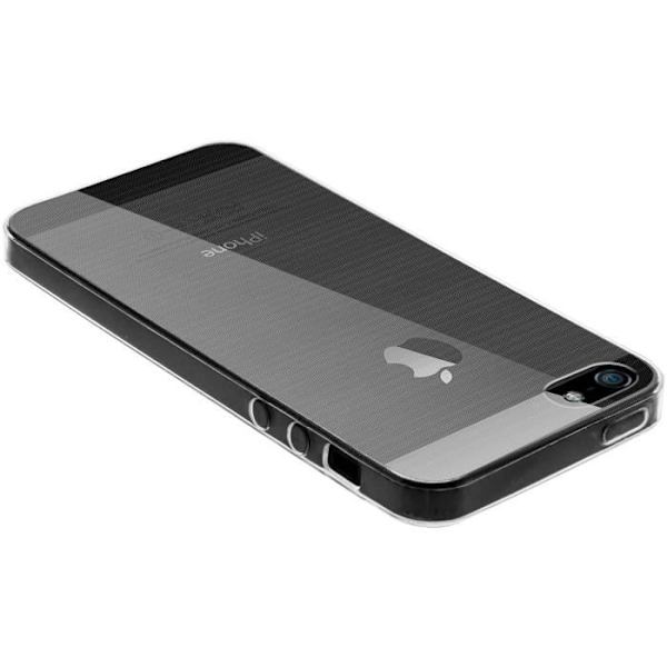 iPhone 5/5S/SE cover - Avizar - Silikone gel - Transparent - Ultra tynd - Stødbeskyttelse Transparent