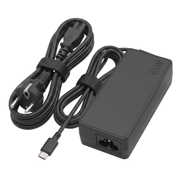USB-C 65W väggladdare för PC Dell / Acer / Microsoft svart Svart