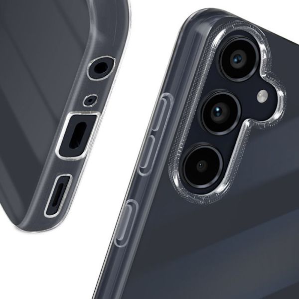 Suojapakkaus Samsung Galaxy A35 5G:lle - MAYAXESS - Kotelo ja 9H karkaistu lasi - Läpinäkyvä Transparent