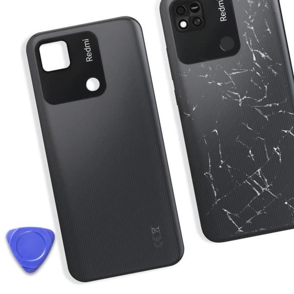 Bagrude - XIAOMI - Redmi 10A - Sort - Service Pack - Original Svart