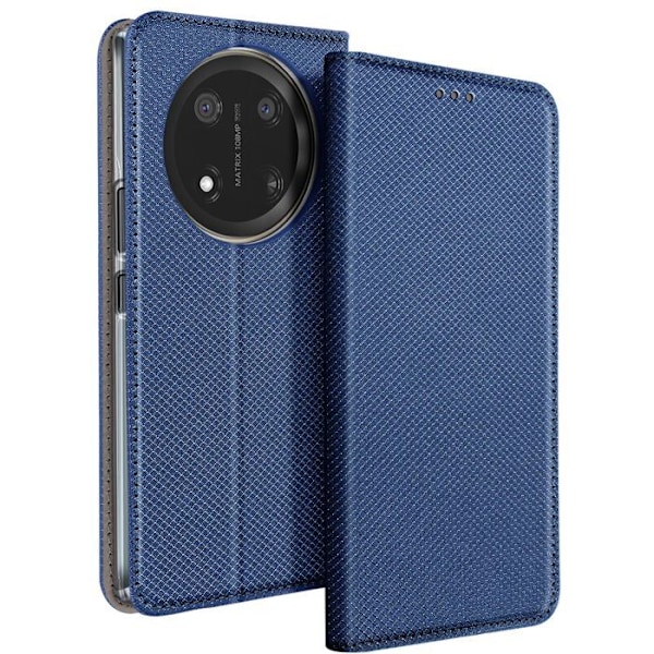 Honor Magic 7 Lite - Klippilaukku Magneettikorttipidikkeellä, Sininen Yö Blå