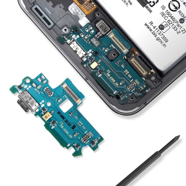 Lade- og SIM-kortlæser til Samsung Galaxy A56 Sort