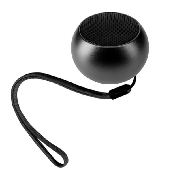 Mini trådlös högtalare 3W Ultra-kompakt aluminium svart handledsrem