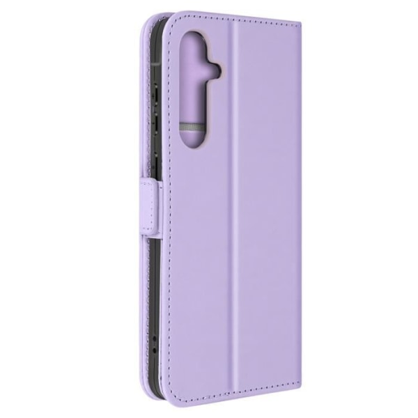 Fodral för Samsung A55 plånbok i konstläder med dubbelt magnetlås lavendel
