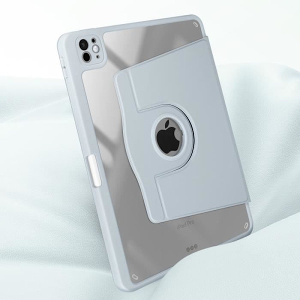 Fodral för iPad Pro 11 2024 - AVIZAR - Flip Rotating Stand - Blå - Kameraskydd Blå