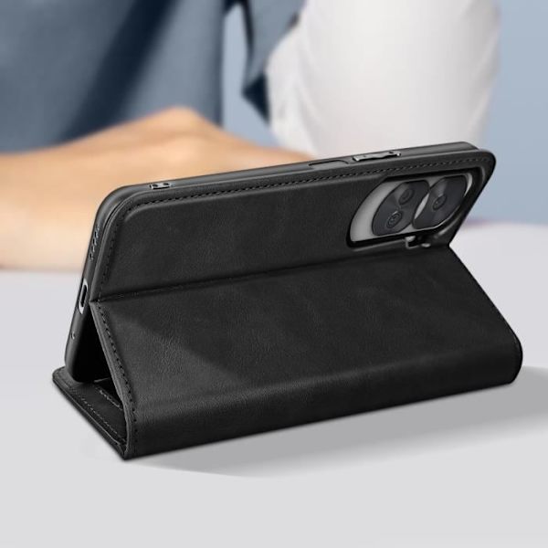 Etui Honor 90 Lite Ristikkokuvioinen Musta Etui