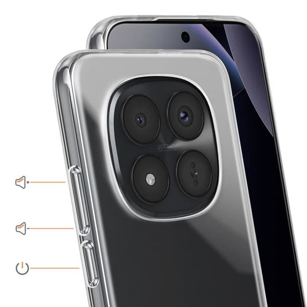 Silicone Cover til Redmi Note 15 Pro Plus i Ultrafin Stødabsorberende Transparent Vit
