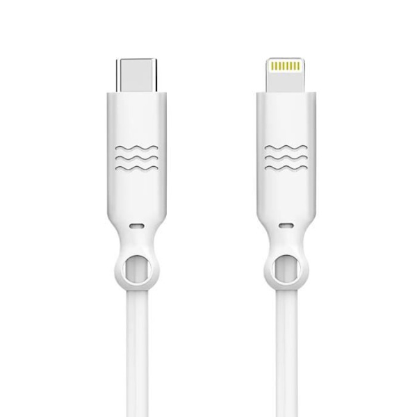 Økologisk Kabel Lynintensitet 3A 2m Genanvendelig Bare Grøn hvid