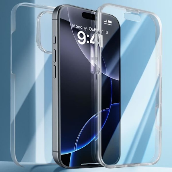 Etui - AVIZAR - iPhone 16 Pro Max - Gennemsigtig - Stiv - Glat - Elegant Transparent