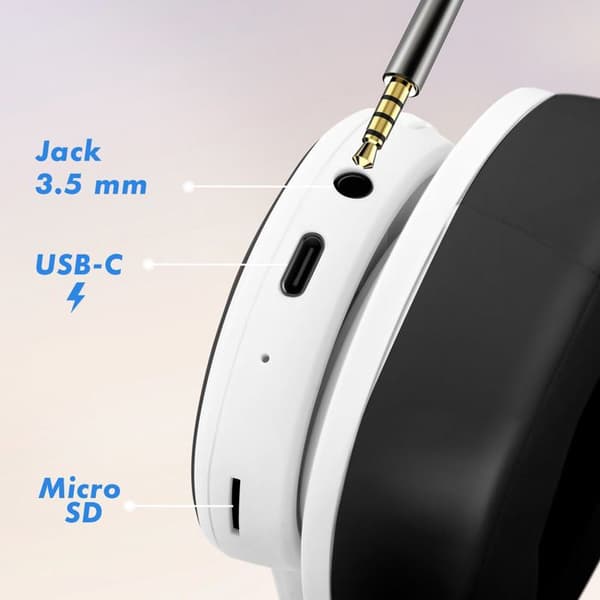 Bluetooth Sport Hörlurar 8 Timmars Batteritid Vit Vit