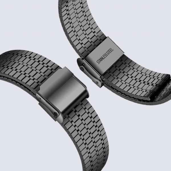 Armbånd til Apple Watch 41mm / 40mm / 38 mm Square Links Stål Sort