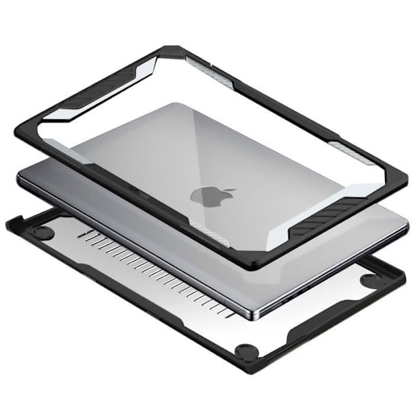 Bumper Case til MacBook Pro 16" 2023, 2022 og 2021 - SUPCASE - Unicorn Beetle - Stødsikker - Gennemsigtig sort Transparent