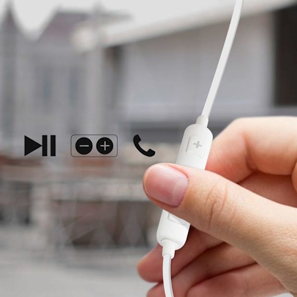 Lightning hörlurar In-ear med multifunktionsknapp Akashi Vit Vit