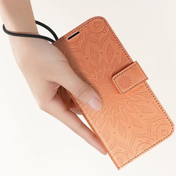 Madala Wallet Case til iPhone 16 Pro Max med håndledsrem Powder Pink Rosa