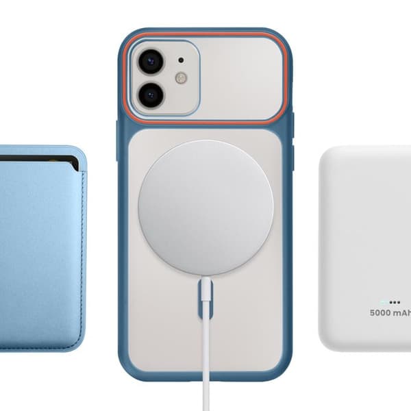 Skal för iPhone 12 / 12 Pro MagSafe Bimaterial Hård Baksida Blå Blå