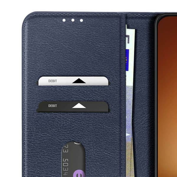 Honor Magic 8 Pro Chesterfield-sarjan Folio-kotelo, jossa on tuki, syvän sininen Blå