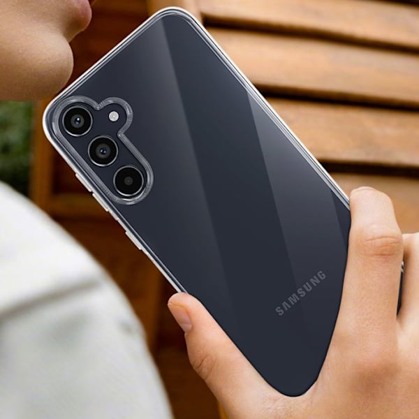 Etui til Samsung Galaxy A55 - MAYAXESS - Blød silikone - Sort - Anti-ridse og stødsikker beskyttelse Svart