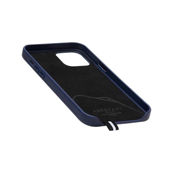 Hårdt blåt lædercover til iPhone 12/12 Pro ARTEFAKT - Stil og elegance - Optimal beskyttelse Blå