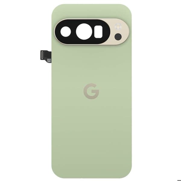 Originalt batteri för Google Pixel 10 Pro med förinstallerad grön klister. Grön