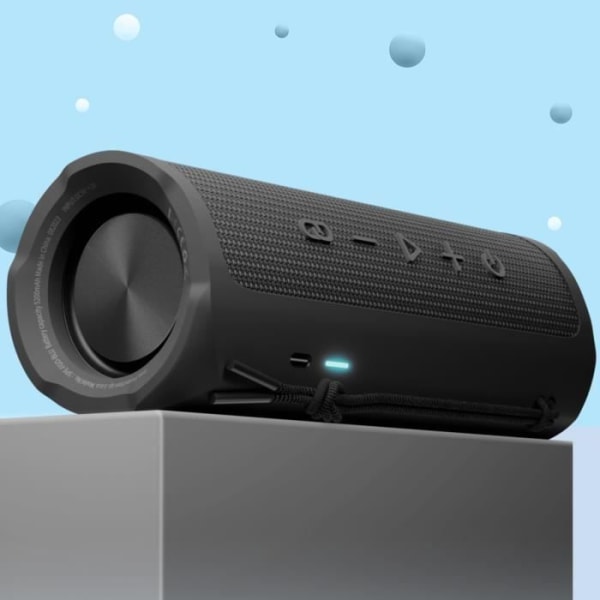Vattentät och uppladdningsbar Bluetooth-högtalare 3mk svart