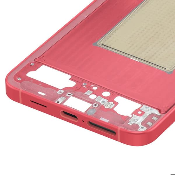 Originalt Centralt Chassis til Galaxy S25 Plus Præcis og Sikker Pasform Samsung Rød Röd