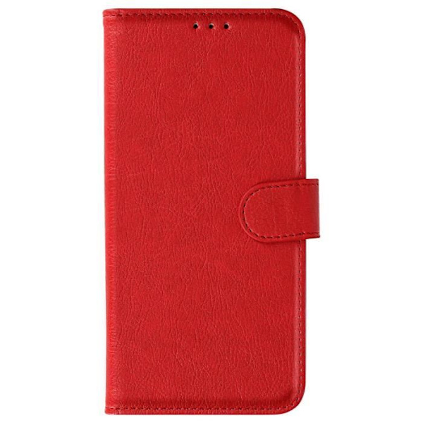 Kotelo Huawei P Smart 2019:lle ja Honor 10 Lite -lompakolle ja Stand Red Röd