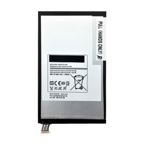 AVIZAR internt batteri för Samsung Galaxy Tab 4 8.0 - Kapacitet 4450mAh Vit