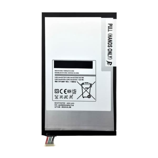 AVIZAR internt batteri til Samsung Galaxy Tab 4 8.0 - Kapacitet 4450mAh Vit