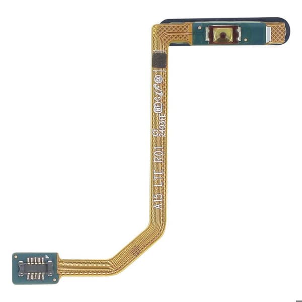 Erstatningsfingeraftrykslæser til Galaxy A15 4G med sort forbindelseskabel Svart