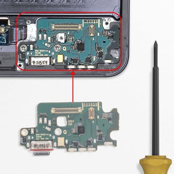 Opladerstik - SAMSUNG - Galaxy S25 - USB-C - SIM-kortlæser - Sort Svart