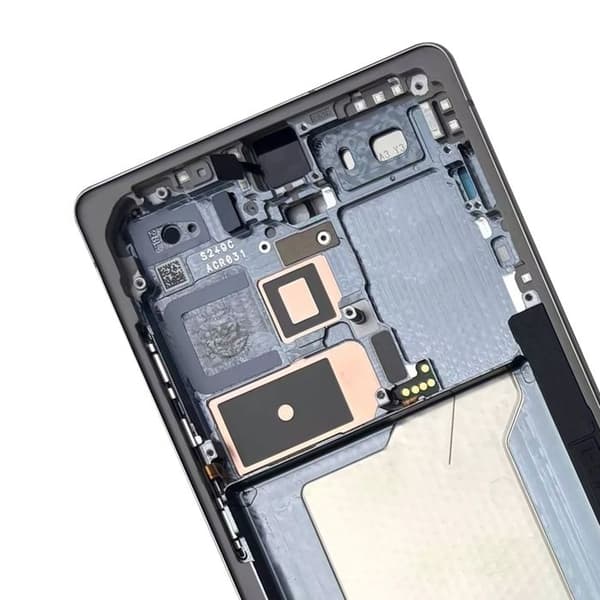 Chassi Central för Samsung Galaxy S25 Ultra Originalt Servicepaket Samsung Grå Grå