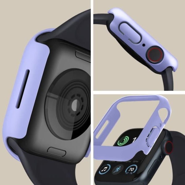 AVIZAR stødsikker etui til Apple Watch Series 8/7 45mm - Lilla - Beskyttelse mod stød