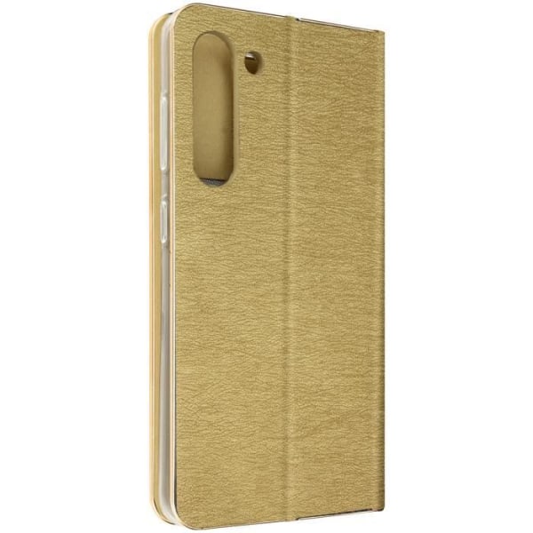 Fodral för Samsung Galaxy S23 Plus korthållare och videohållare Guld och guld