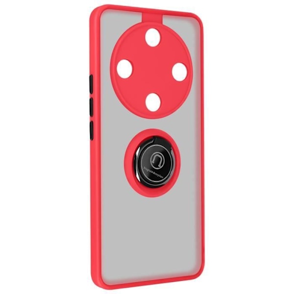 Fodral till Honor Magic 6 Lite 5G - AVIZAR - Metallringstödfunktion - Röd Röd