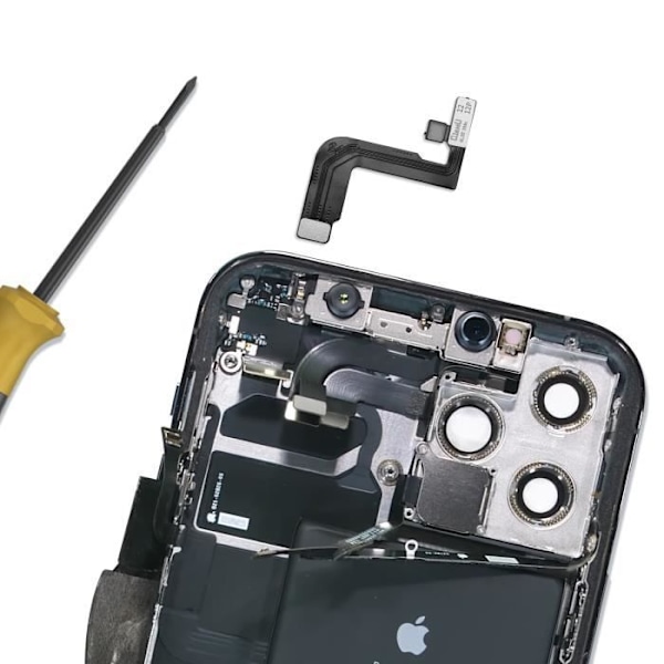 Reparations-nappe til Face ID for iPhone 12 og 12 Pro Sort Svart