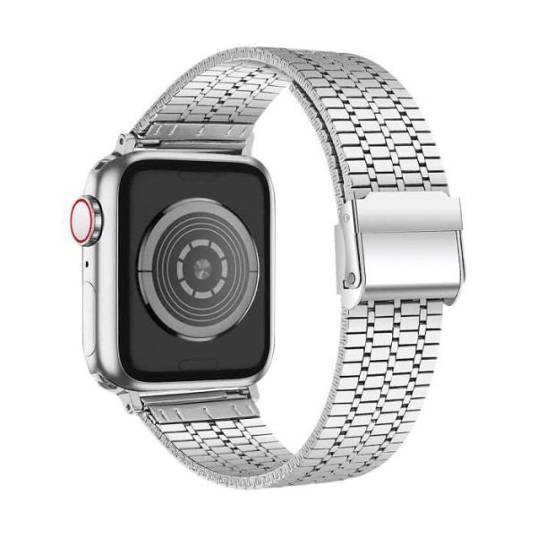 Armband till Apple Watch 41mm / 40mm / 38 mm Links Square Steel Silver